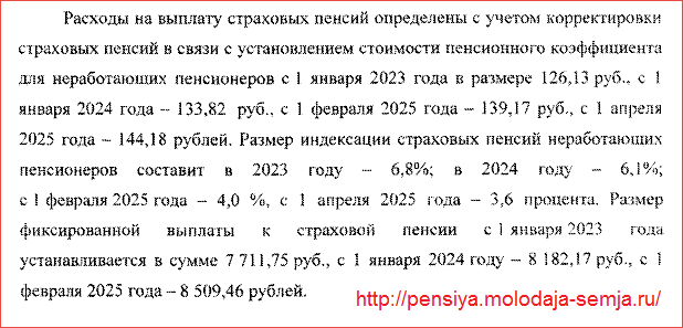 Индексация пенсии неработающим пенсионерам в 2023-2025 годах