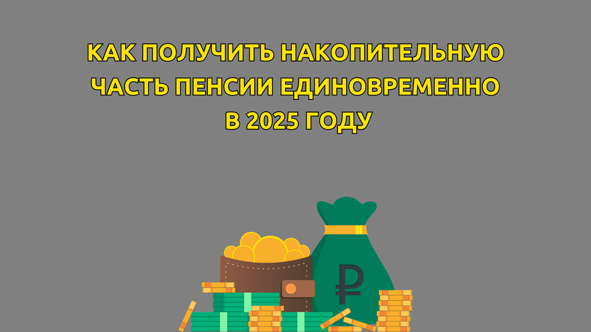 Кто может получить накопительную часть пенсии единовременно в 2025 году, как подать заявление, сколько выплатят и когда, у кого есть пенсионные накопления